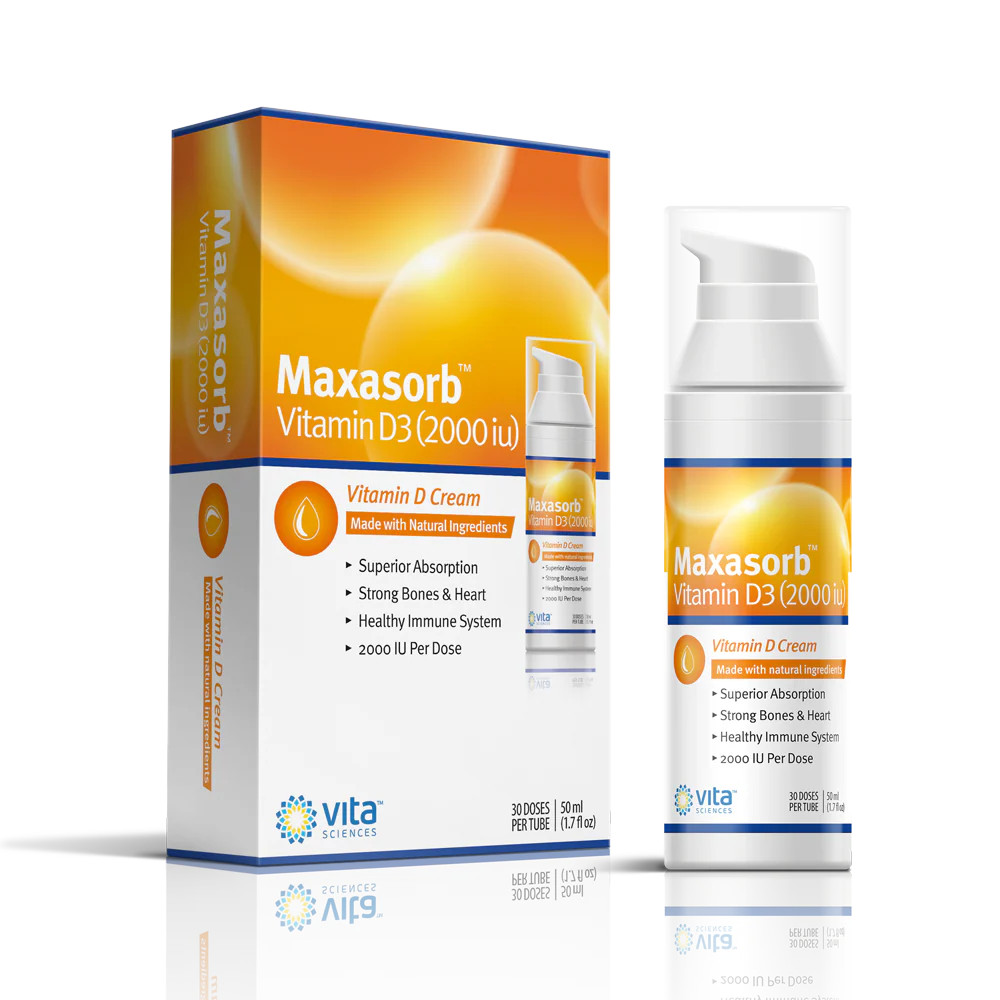 Maxasorb D3 Cream – Vitamin D3 Transdermal Cream 2000 IU