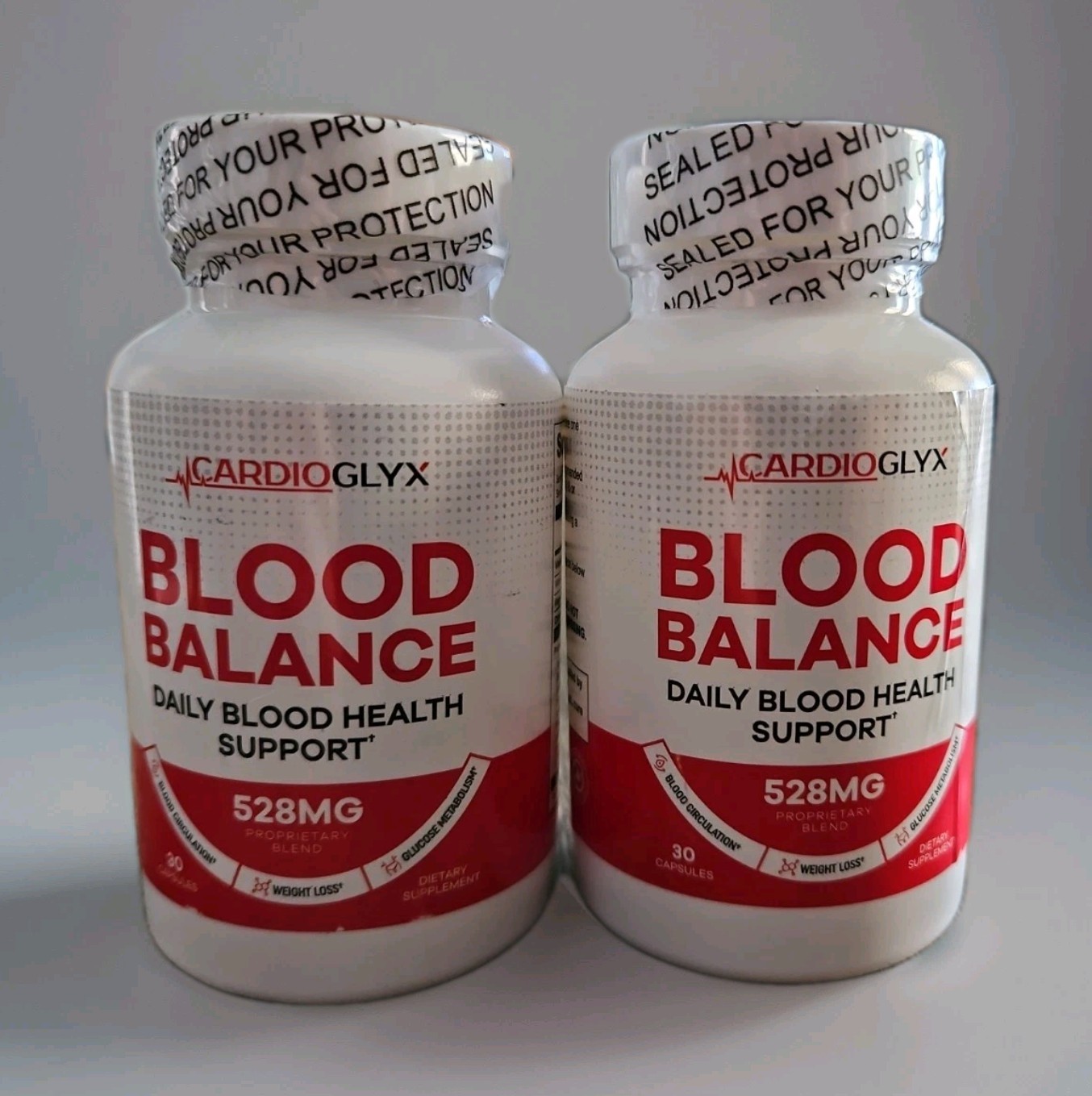 2X CardioGlyx Blood Balance Daily Blood Health Support 30 Caps Exp 12/28