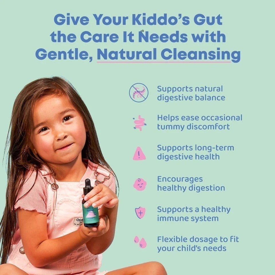 JoySpring Kids’ Liquid Cleanse – Natural Digestive Health Support – 1 oz NEW