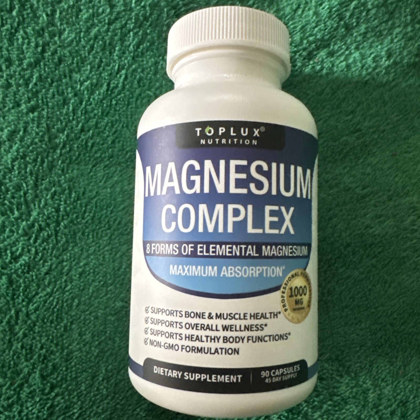 Toplux Magnesium Complex 8 forms of elemental Magnesium Exp 12/28