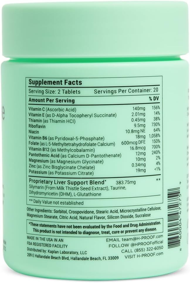 H-PROOF The Anytime You Drink Vitamin Liver Health & Immunity Support with El…