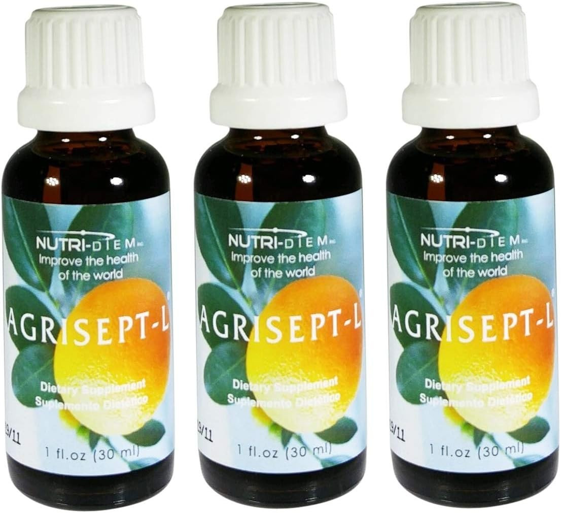 Nutri-Diem Agrisept – L Antioxidant 30Ml (1 Oz) 3 Bottles