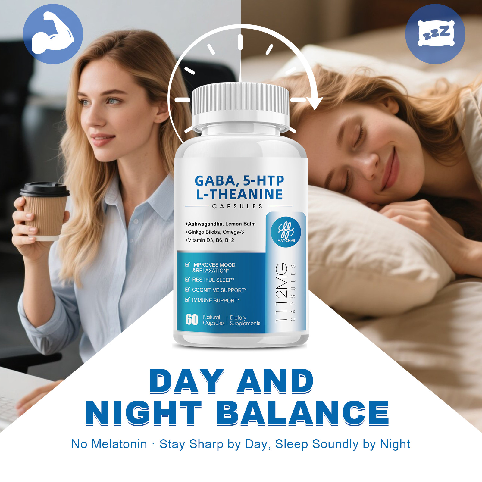 1/2/4x GABA (Gamma Aminobutyric Acid) 750mg + Vitamin B6 2mg, 60-240Capsules