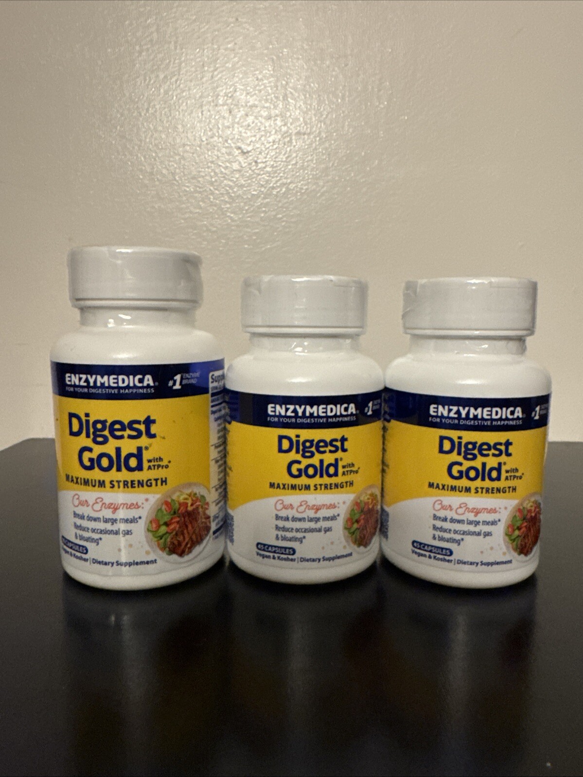 Enzymedica Digest Gold 2 Pack of ATPro Optimal Digestive Support 180 Capsules