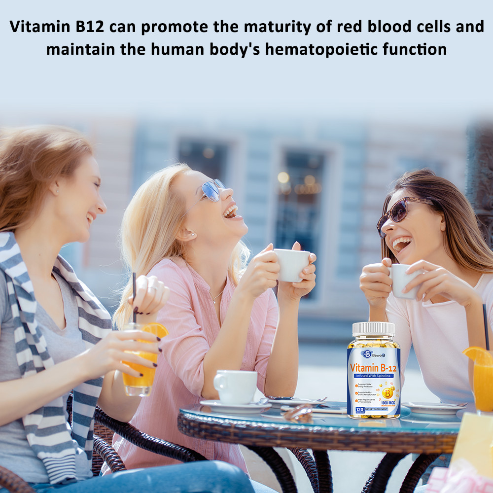 Vitamin B12 1000mcg High Strength Nervous System Support 120 Softgels