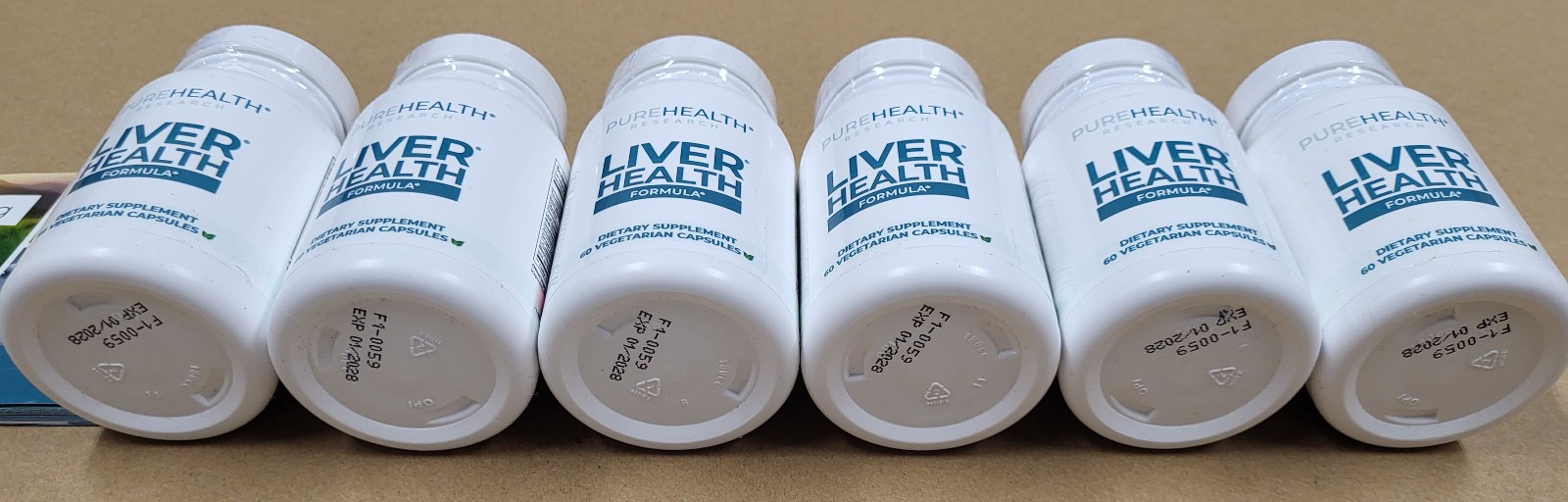 6-Pack Pure Health Liver Research – Liver Health – 360 Caps – EXPIRES 2028
