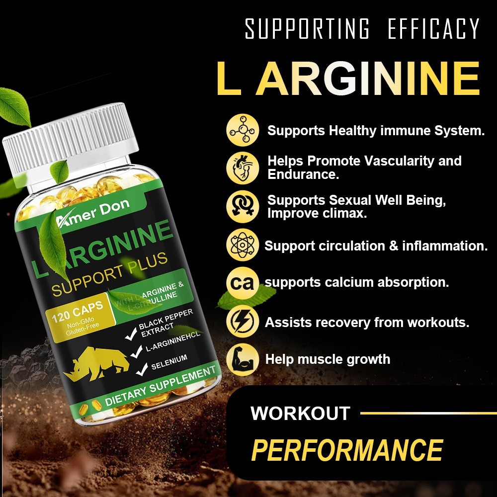 Nitric Oxide Booster L-Arginine, L-Citrulline 3000mg 240 Caps HIGHEST POTENCY