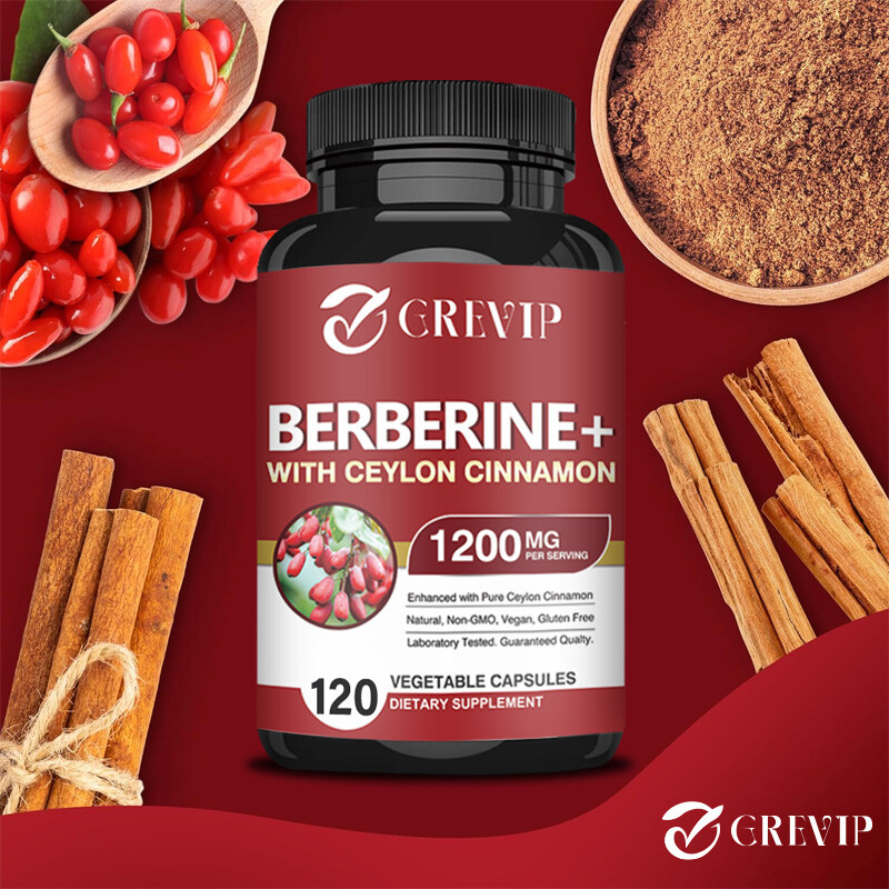 Berberine HCI + Ceylon Cinnamon 1200mg – Lower Blood Sugar & Cholesterol Levels