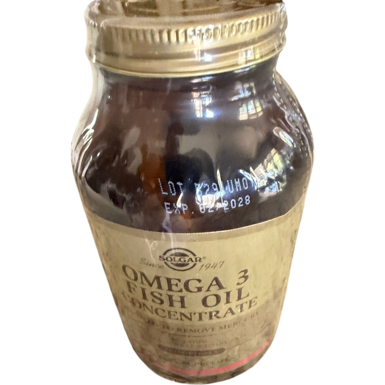 Solgar Omega 3 Fish Oil Concentrate 120 Softgels Exp 02/2028 New