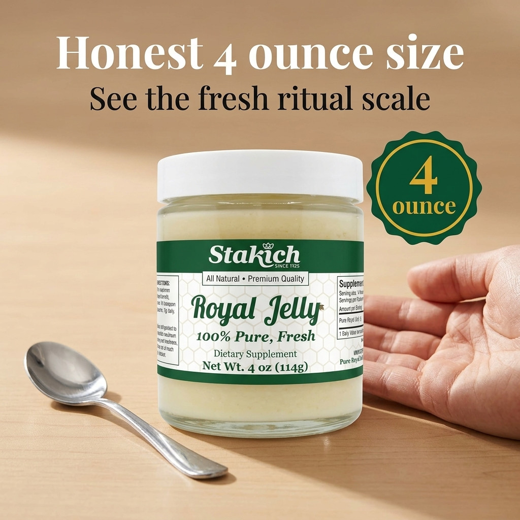 4oz PURE FRESH ROYAL JELLY 100% NATURAL RAW BEE 113,400mg HIGH POTENCY SALE
