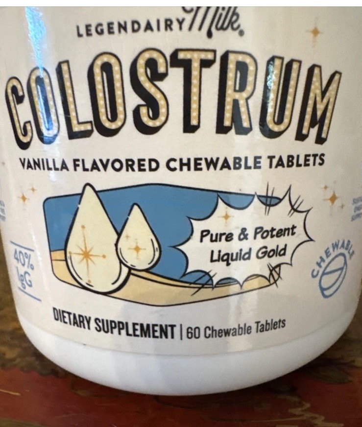Legendairy Milk Colostrum Supplement Chewable Tablets 60ct *EXP 02/2026