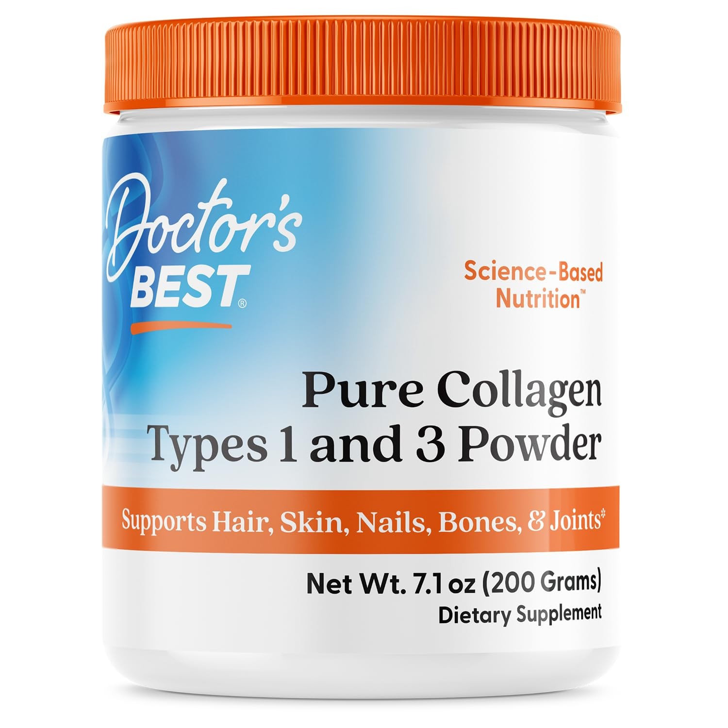 Doctor’s Best Pure Collagen Types 1 & 3, Promotes 7.1 Ounce (Pack of 1)