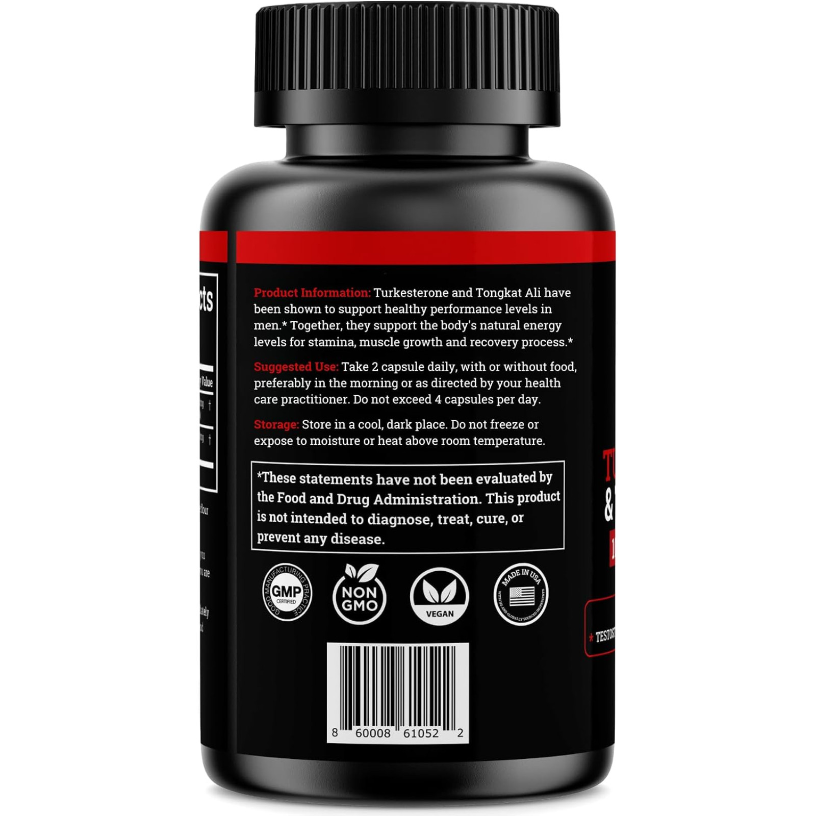 Black Forest Turkesterone Supplement 1000mg 120 Capsules Max Purity 95%