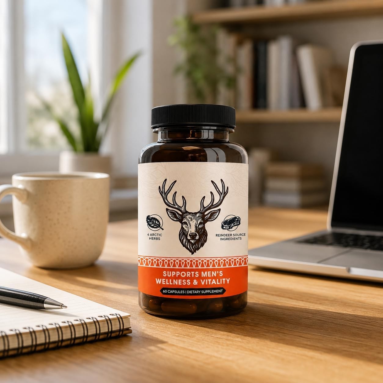 Primal Viking Men’S Overall Well-Being Supplement – Arctic Herbal & Caribou Extr