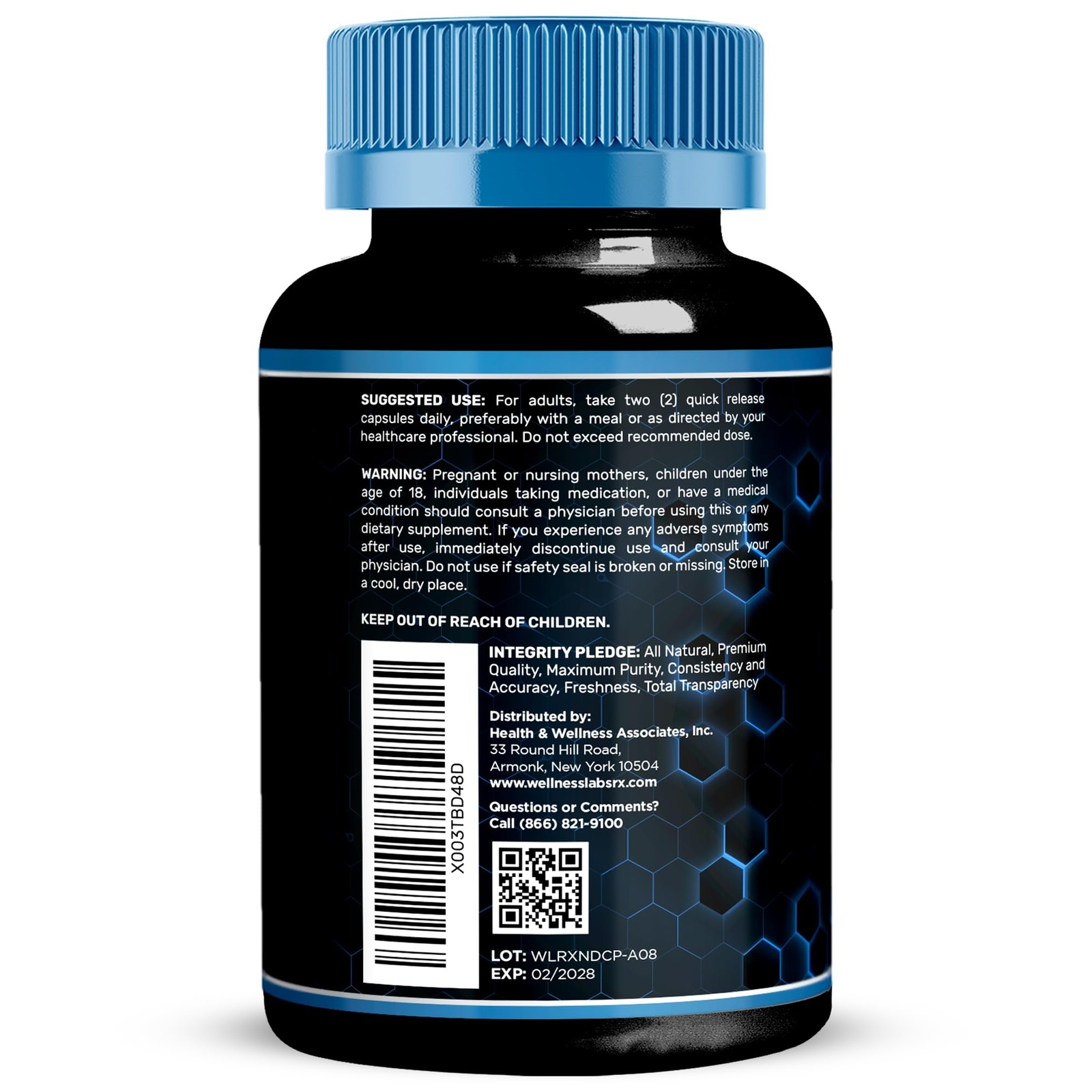 WELLNESS LABSRX Liposomal NAD Supplement, 1500mg – NAD Resveratrol Supplement…