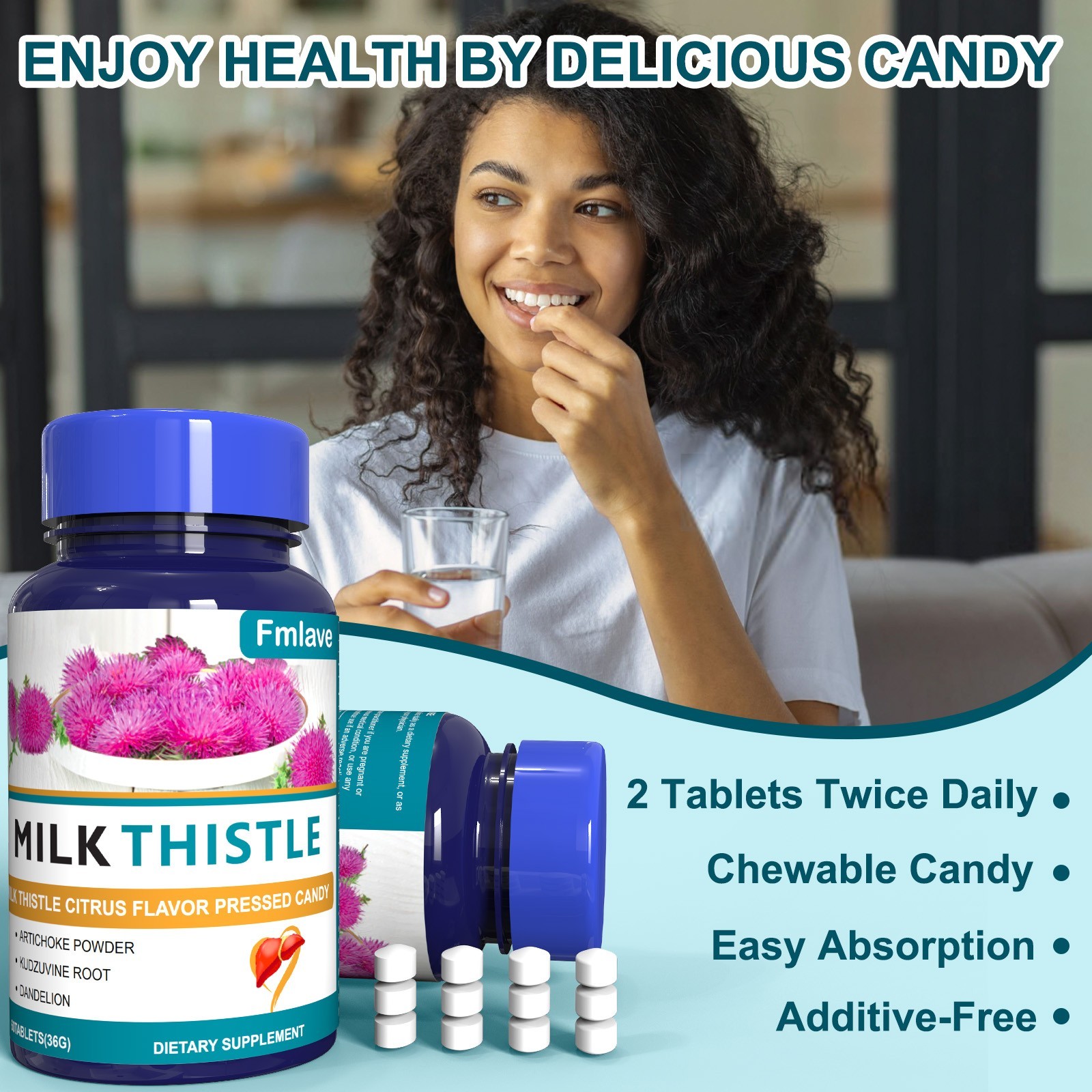 Liver Cleanse Detox Repair Formula w/Turmeric, Milk Thistle, Dandelion Artichoke
