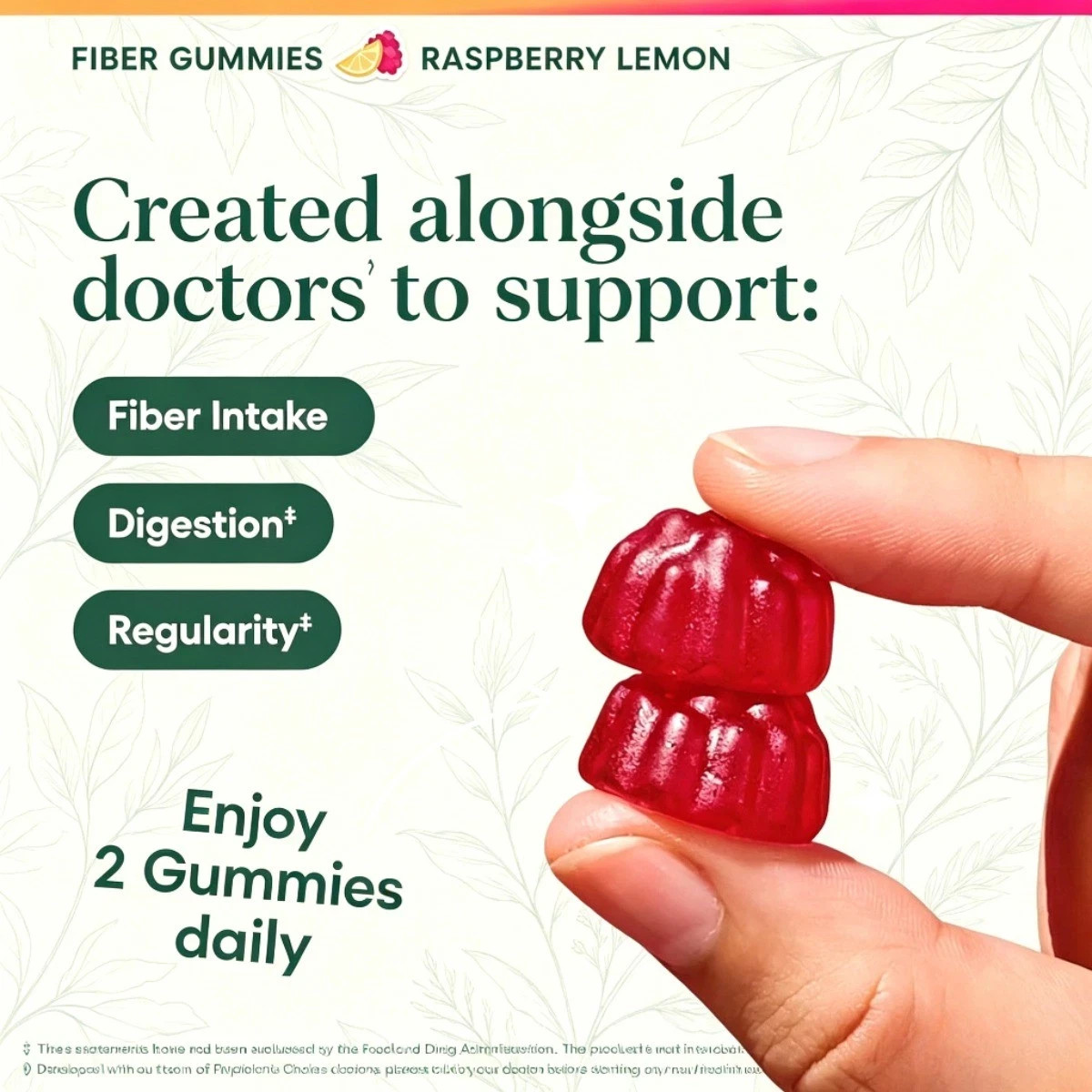 Daily Gut Health Fiber Gummies | 5g Prebiotic, Sugar-Free