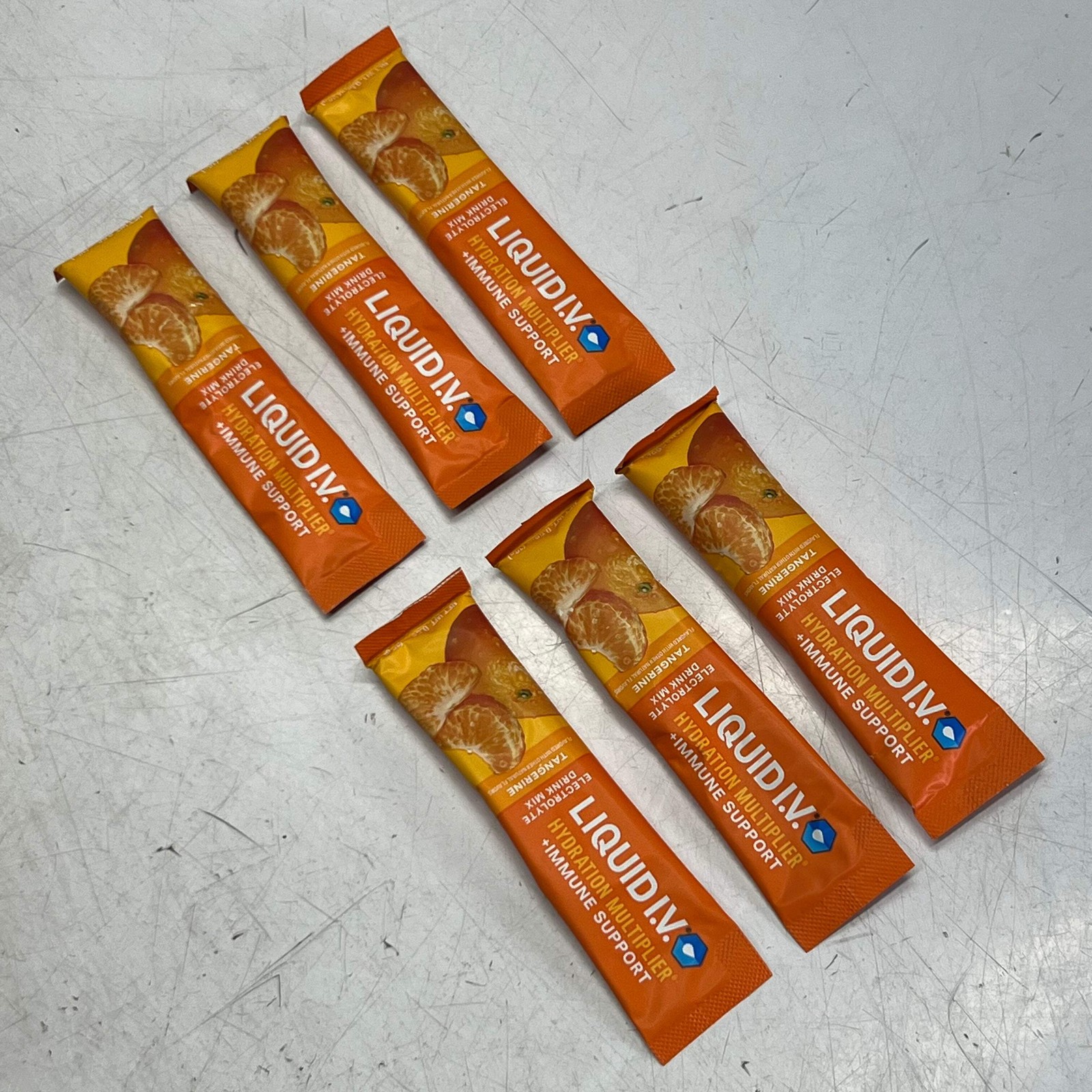 LIQUID I.V (6 PACK) Hydration Multiplier + Immune Support Tangerine 0.56 oz. Ora