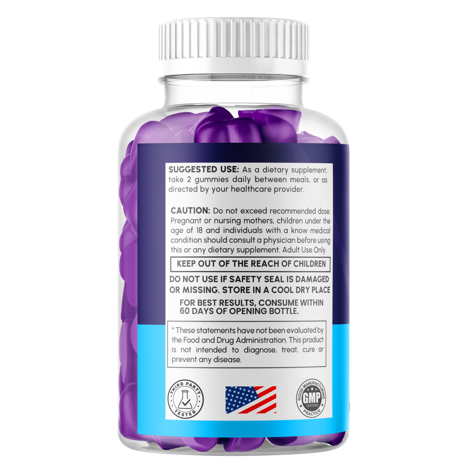 (3 Pack) VitalHealth Gummys Male Health Support Vitamin Vital Health 180 Gummies