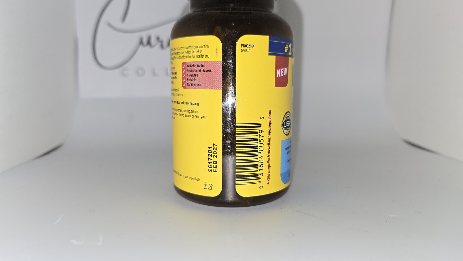 Nature Made Omega-3 Fish & Algae Oil 1200mg Heart Brain Eyes 90 Ct Exp 02/27