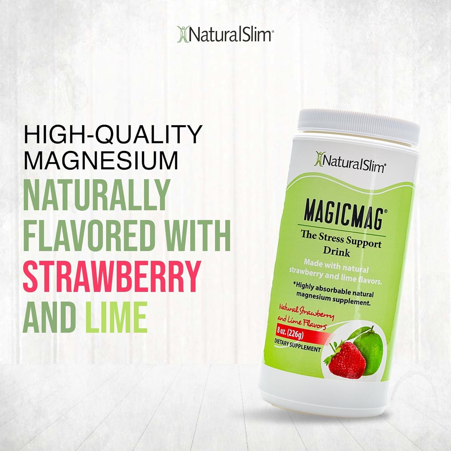 NaturalSlim Magicmag Pure Magnesium Citrate Powder – 8 Ounce (Pack of 1)