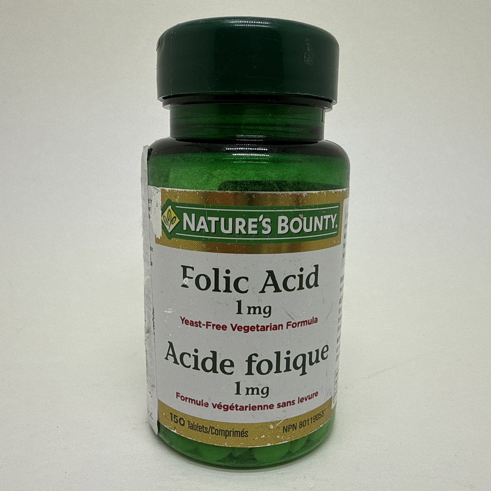 Nature’s Bounty Folic Acid 1 mg 150 Tablets EXP 07/2026 Free Shipping