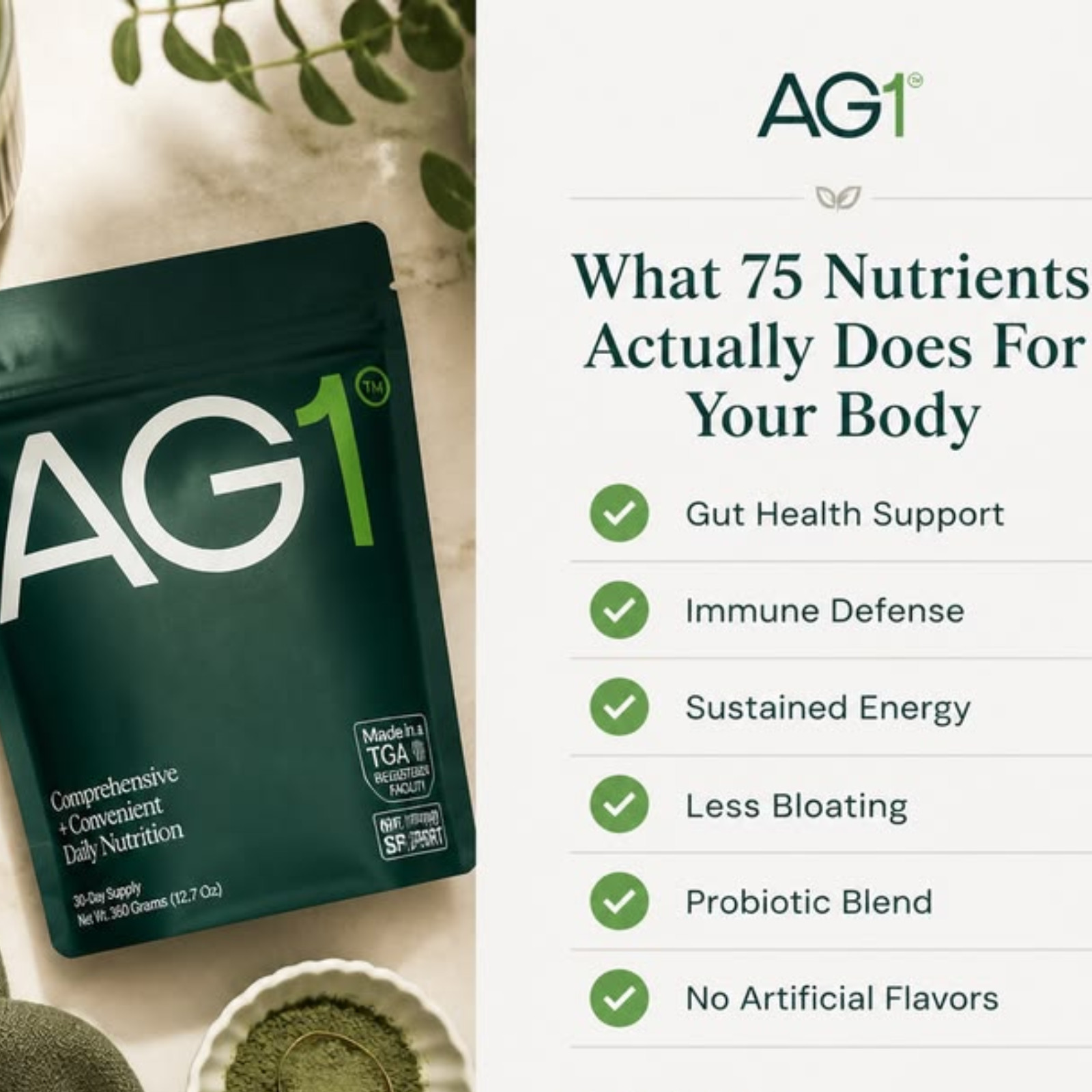 AG1 AG1 daily Foundational nutrition 12.7oz 360g