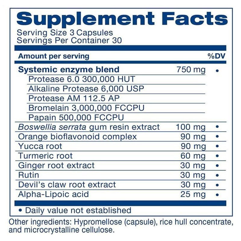 pack 3 LivingWell Nutraceuticals Heal | n | Soothe Systemic Enzyme Formula 90 Ca