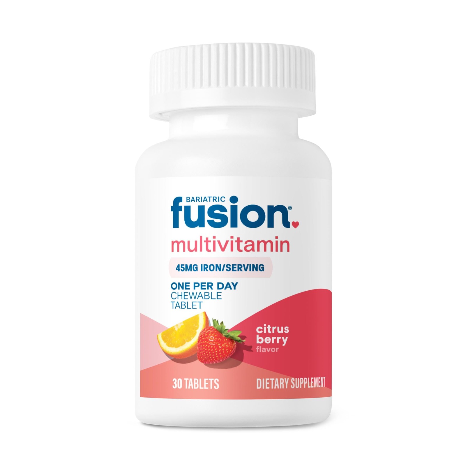 One Per Day Bariatric Multivitamin with Iron Chewable | Citrus Berry Flavor | Vi