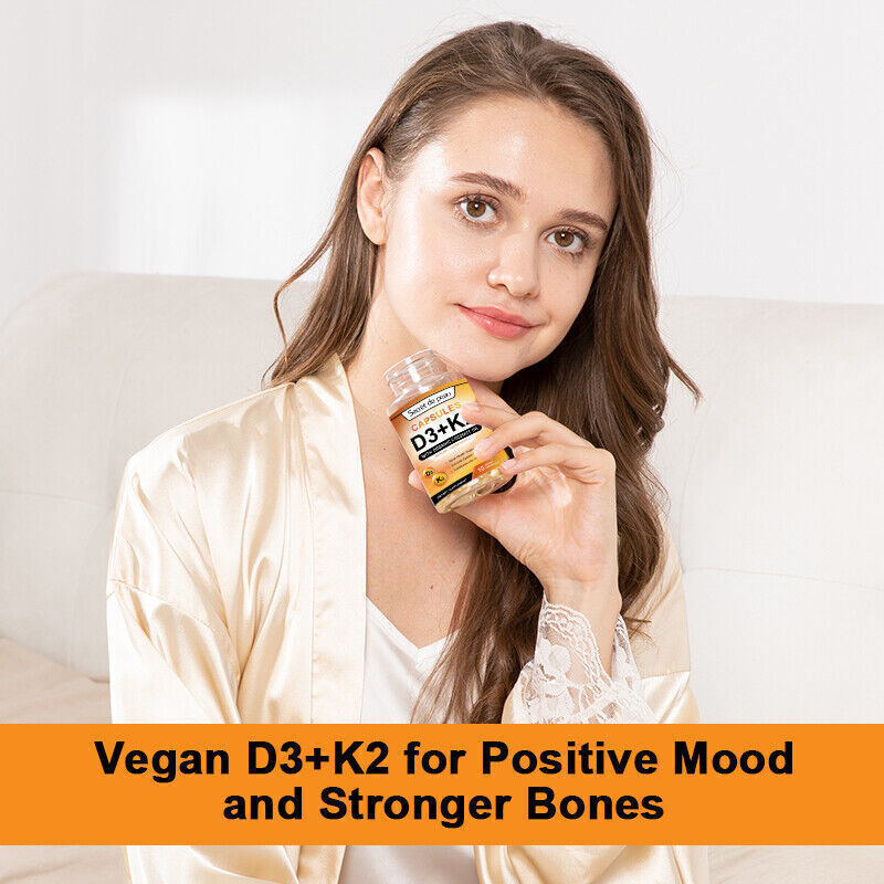 Vitamin K2 (MK-7) 250 MCG with D3 10,000 IU Supplement for Heart and Bone Health