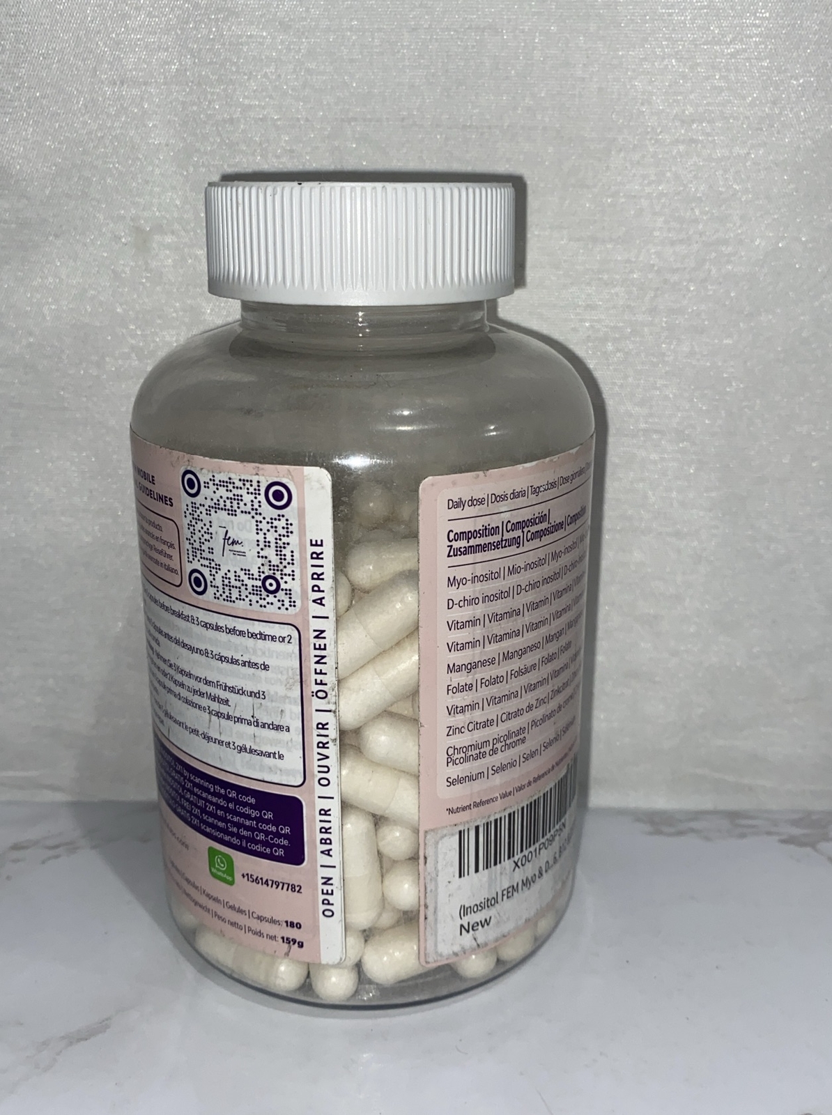 Inositol-Myo & D-Chiro 4100mg / 180 Capsules