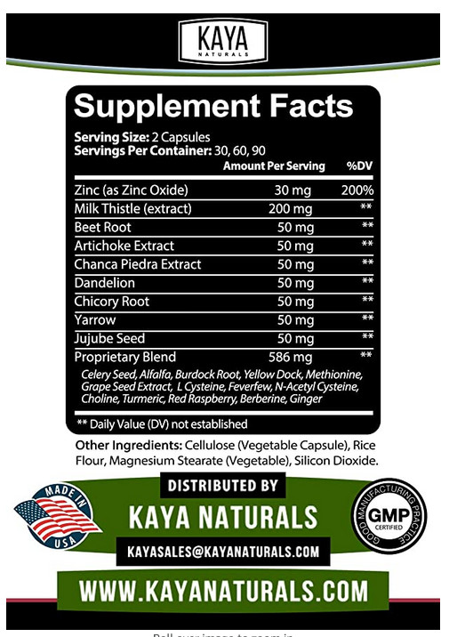 Liver Support, Cleanse, Detox & Repair Formula Including NAC N Acetyl Cysteine