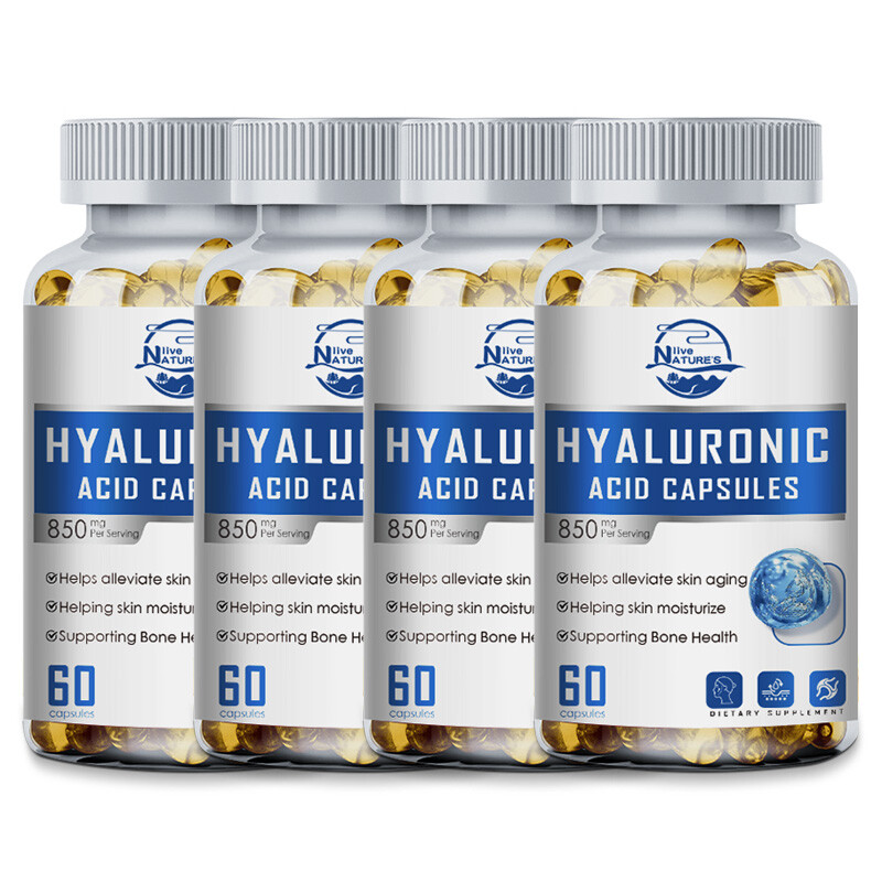 Hyaluronic Acid Capsules 850mg- Anti-Aging,Skin Hydration Healthy Joints Support