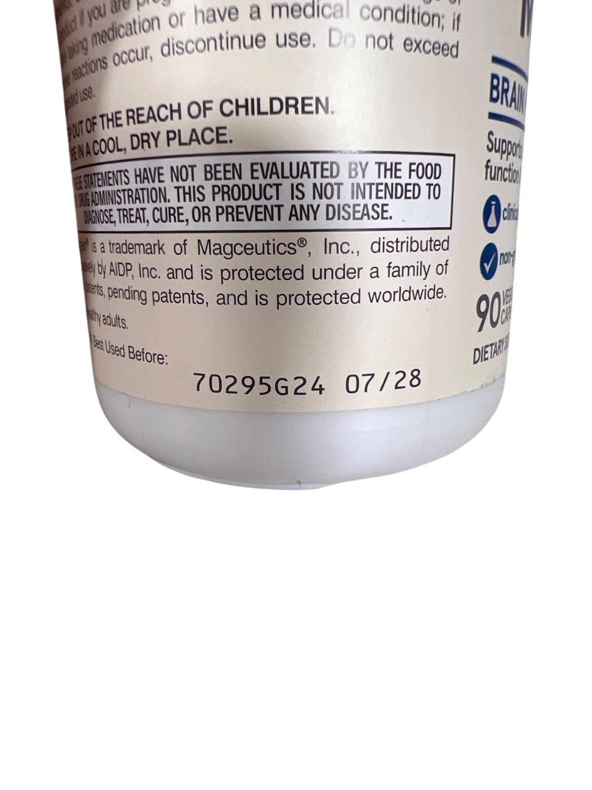 Jarrow Formulas, Inc. Vegan Magmind Vitamin | 144 Mg | 90 Veg Caps