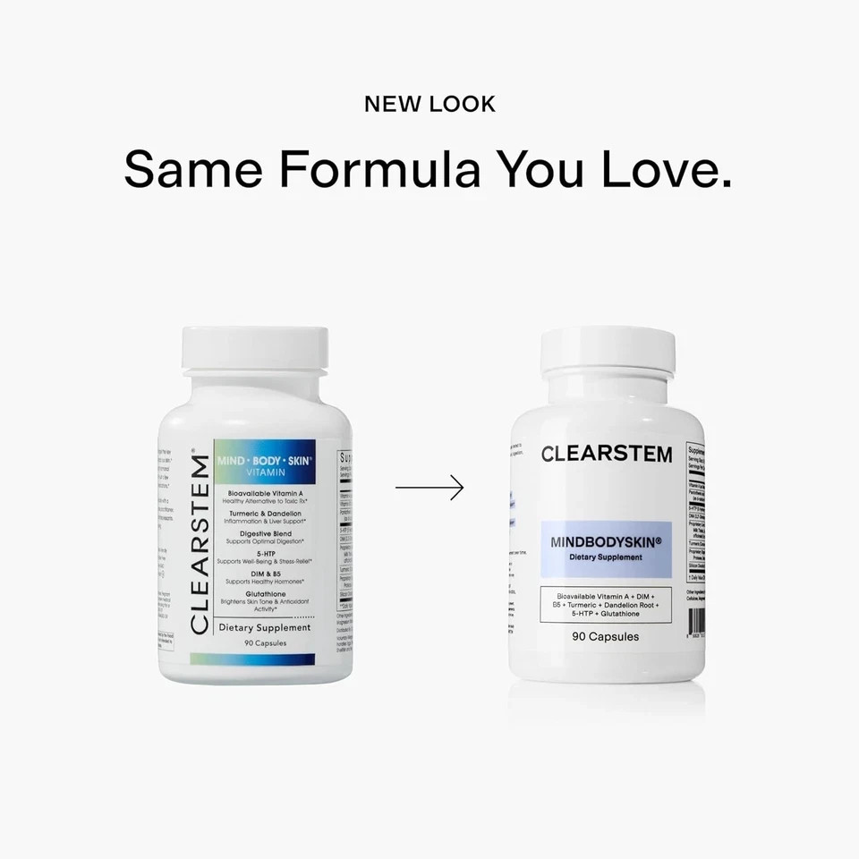 CLEARSTEM Hormonal Acne Supplement – DIM + 5-HTP – 90 Capsules