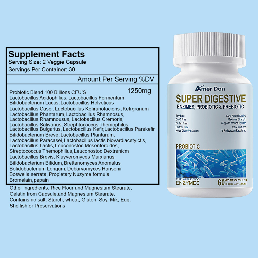 Probiotic Lactobacillus Reuteri 100 Billion CFU/gm – 1250mg – 180 Capsules