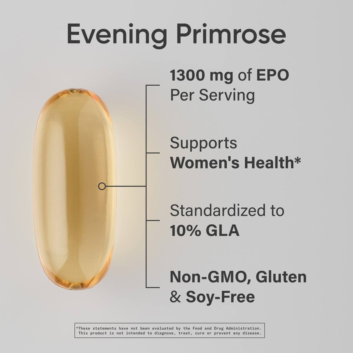 Evening Primrose Supplement from Cold Pressed Oil – Softgels for Women’s Health