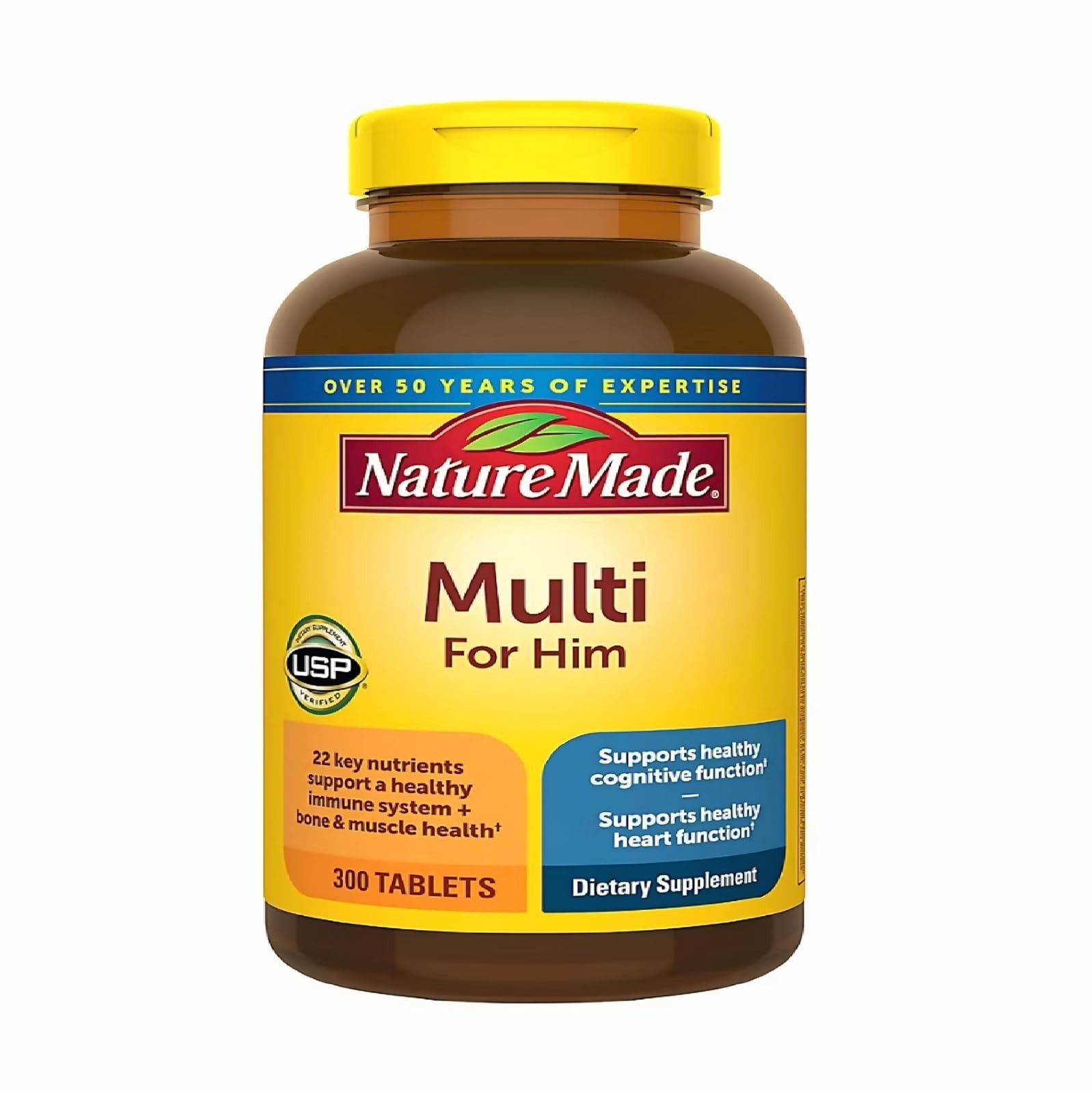 Nature Made Multivitamin for Him, Daily Nutritional Support, 90 Tablets