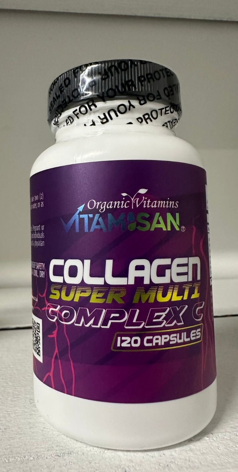 Hydrolized Collagen 1000MG Colageno Hidrolizado with vitamin C 240 CAPSULES
