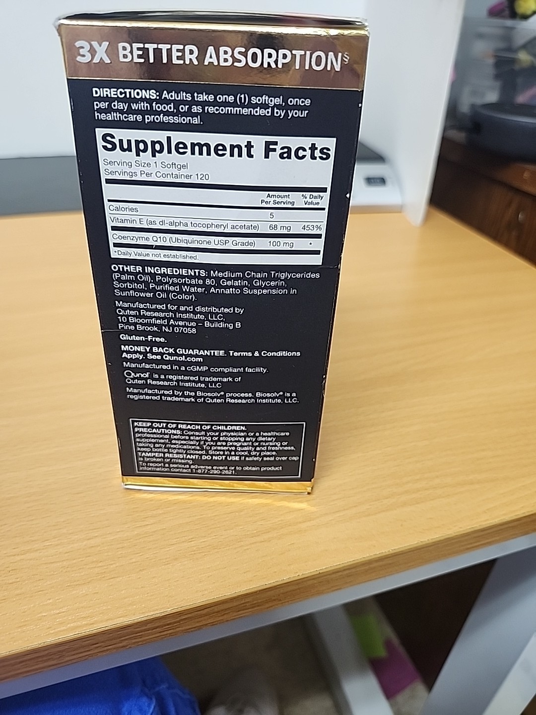 Qunol Ultra CoQ10 Better Absorption Supplement Tablet – 120 Count