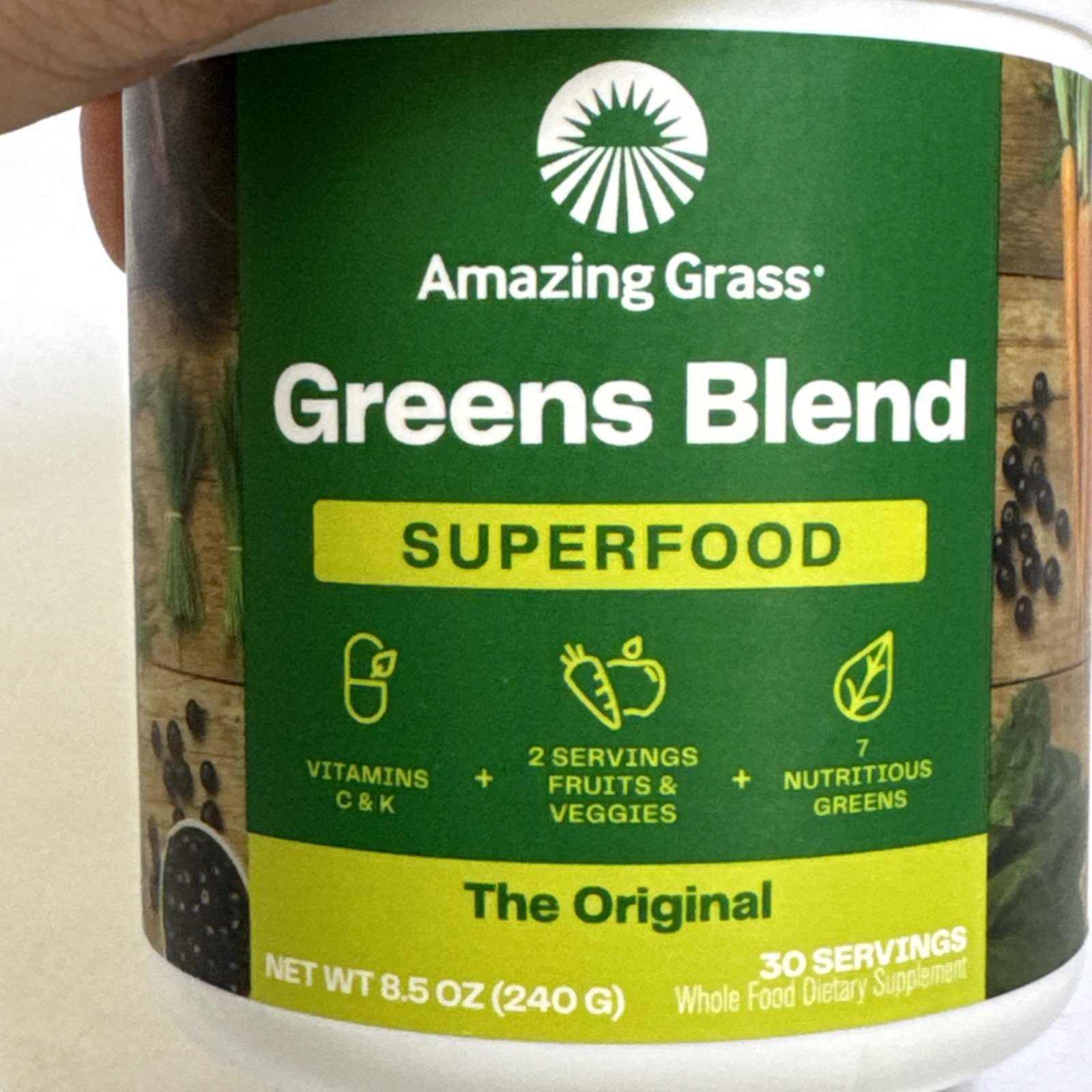 Amazing Grass Greens Blend Superfood the Original 8.5 oz 30 Servings 07/2026