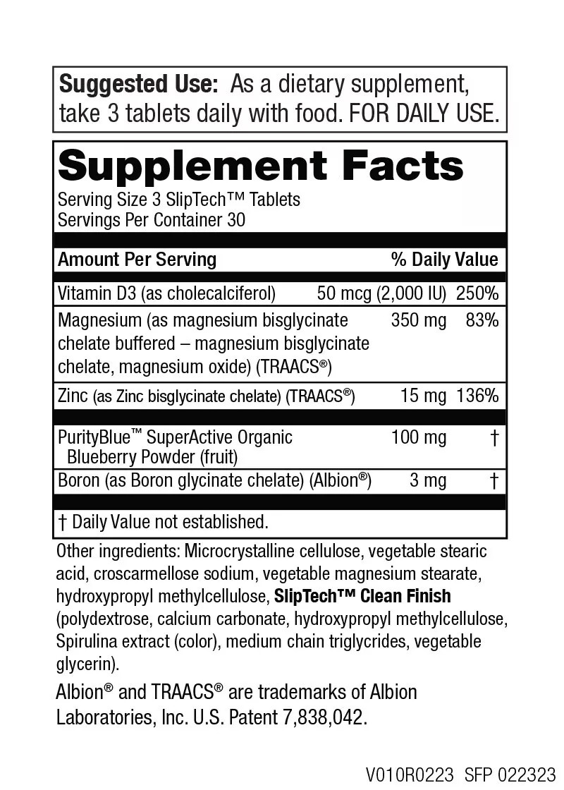 Purity Products MagBlue Magnesium Bisglycinate 90 Tabs Exp. 10/2026