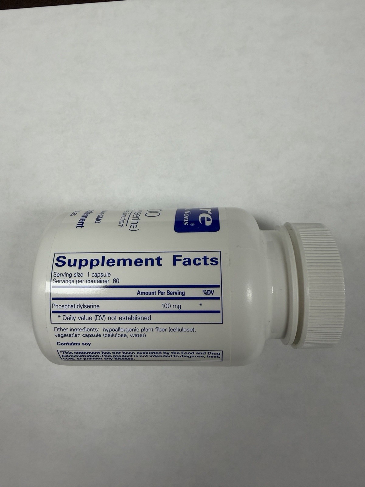 $81 PS 100 60 Caps Supplement Brain Mental Memory Support Pure Encapsulations