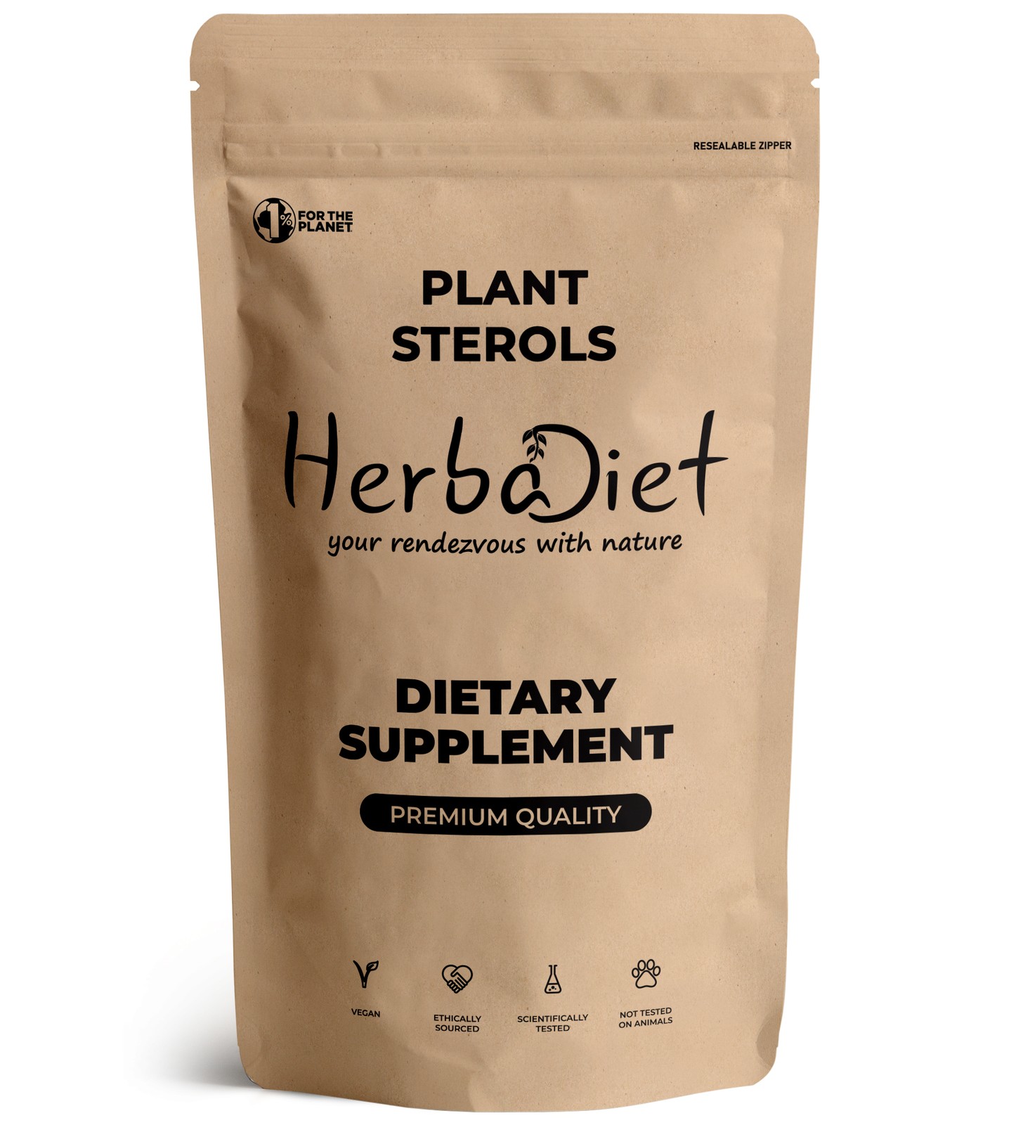 Plant Sterols with Beta Sitosterol Complex Powder 1200 mg Maximum Strength