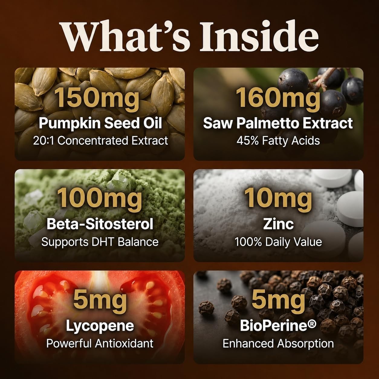Pumpkin Seed Oil 3000mg with Saw Palmetto & Beta-Sitosterol for Prostate Health,