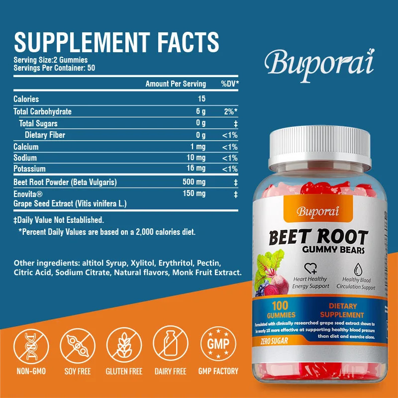 Beet Root 100pcs – Heart Health, Improves Circulation, Maintains Energy Levels