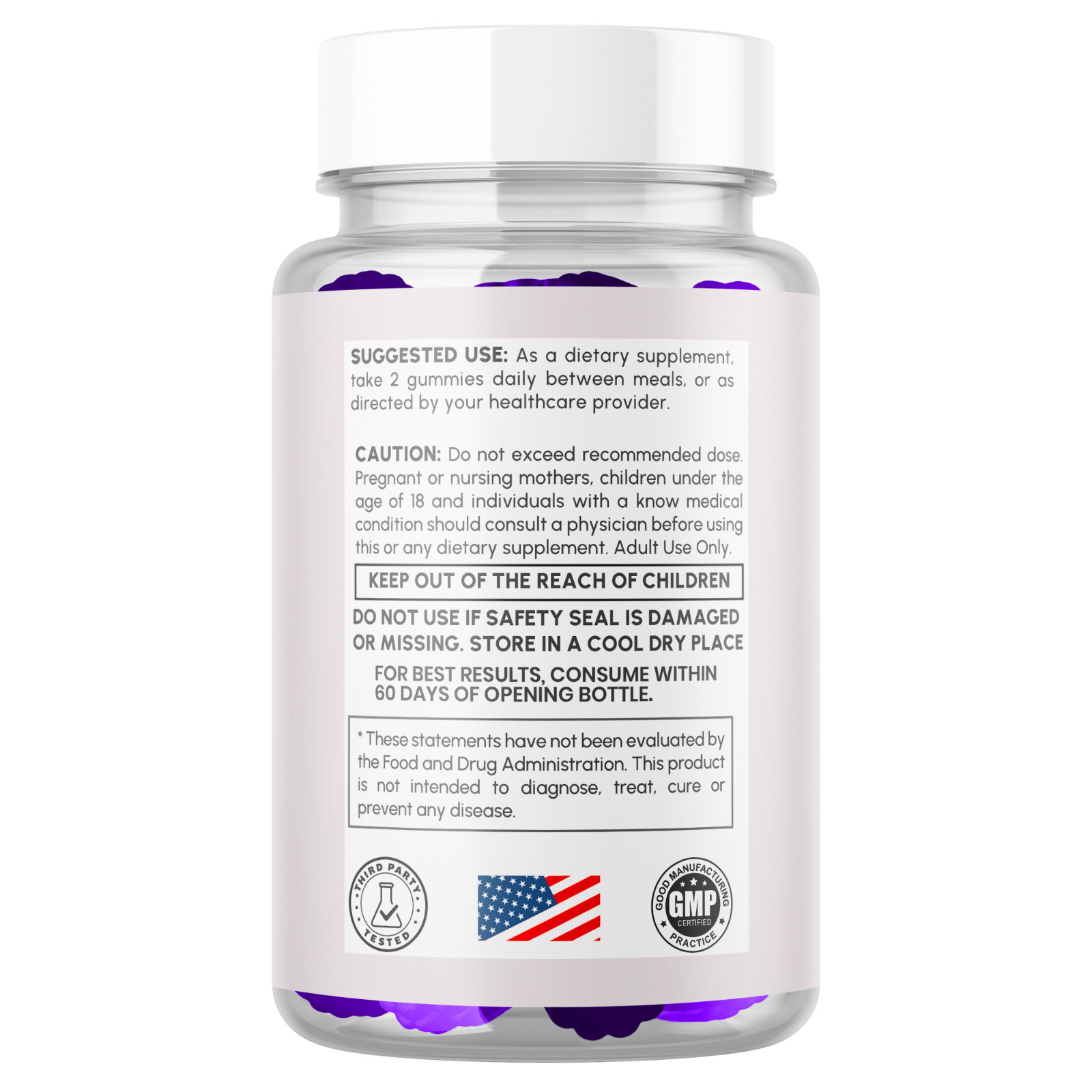 (1 Pack) Elite XL Boost Male Gummys Advanced Elite XLBoost Formula 60 Gummies