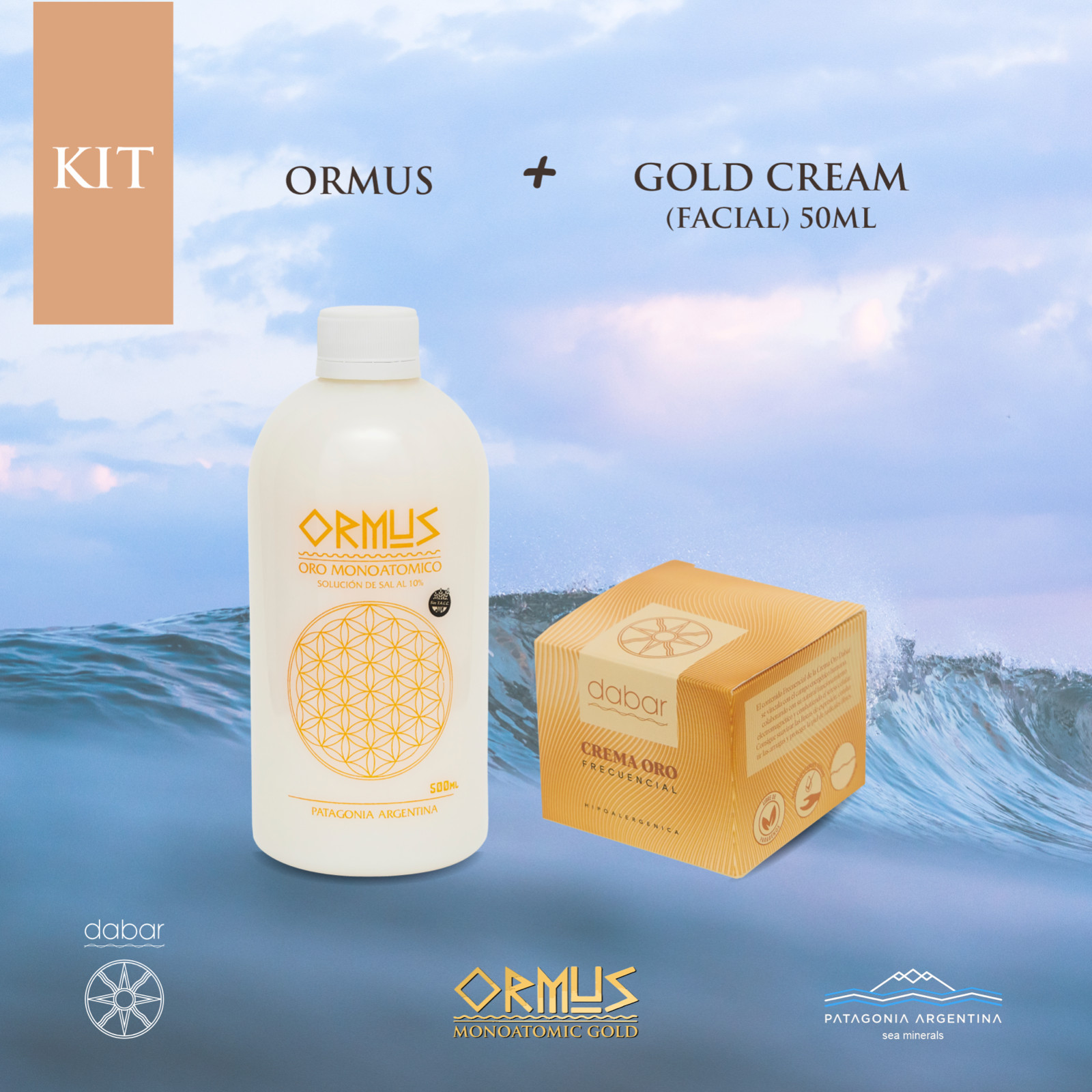 ⭐️KIT GOLD -ORMUS+GOLD CREAM (FACIAL)⭐️SUPER FOOD- MADE W/BIOAVAILABLE MINERALS