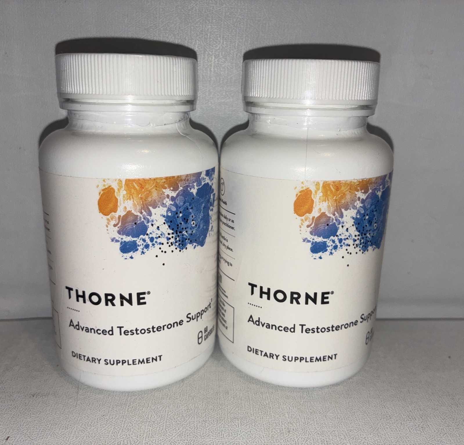 Lot Of 2-Thorne Advanced Test Support 60 Capsules Exp 10/2026 New Sealed