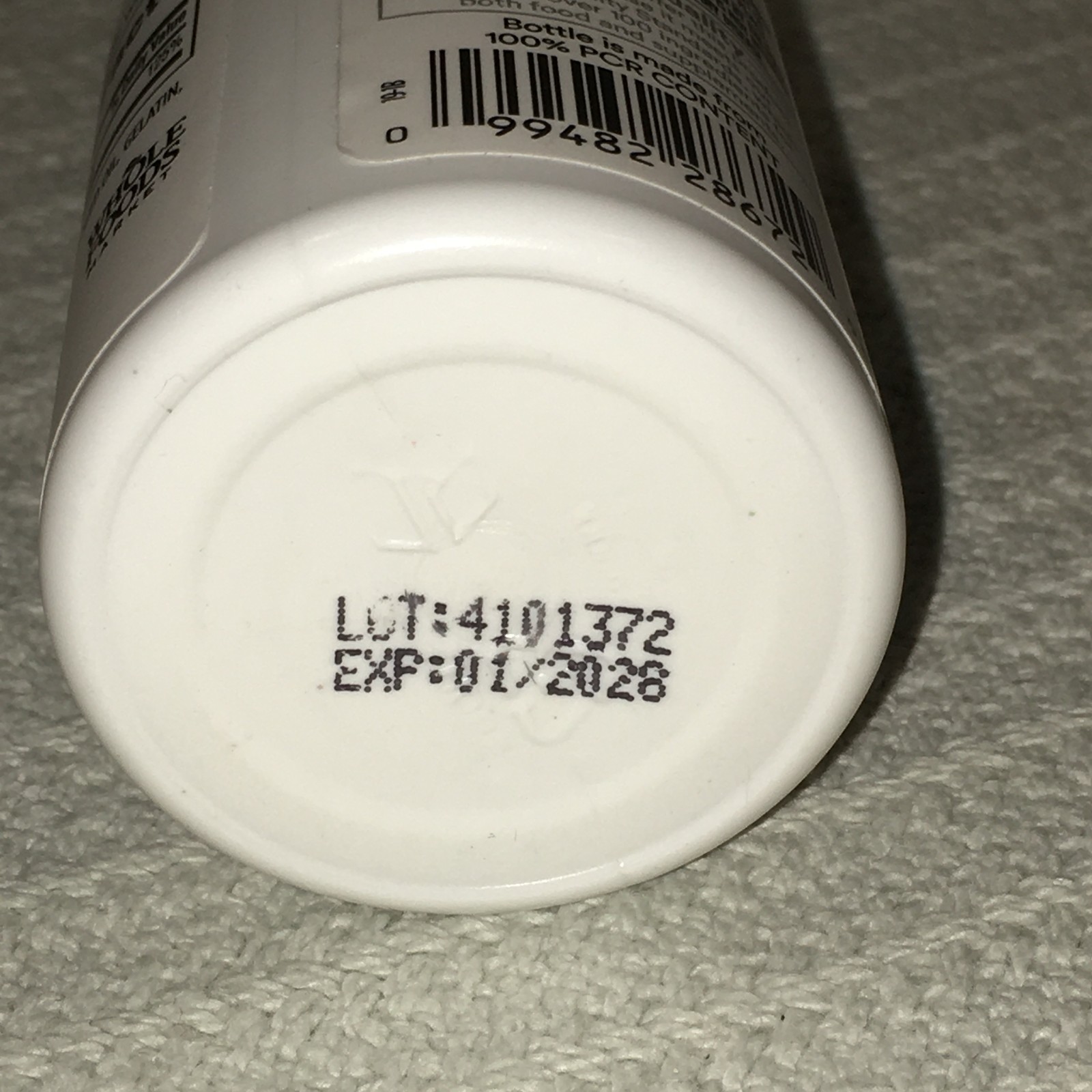 365 by Whole Foods Market Vitamin D3 25mcg (1000 IU) 250 Softgel Expires 01/2028